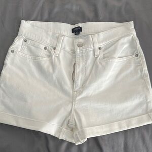 J. Crew Women's White Denim Shorts